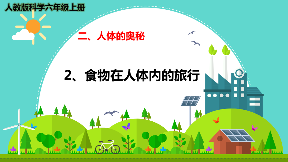 最新人教版科学六年级上册《食物在人体内的旅行》优质课件.pptx_第1页