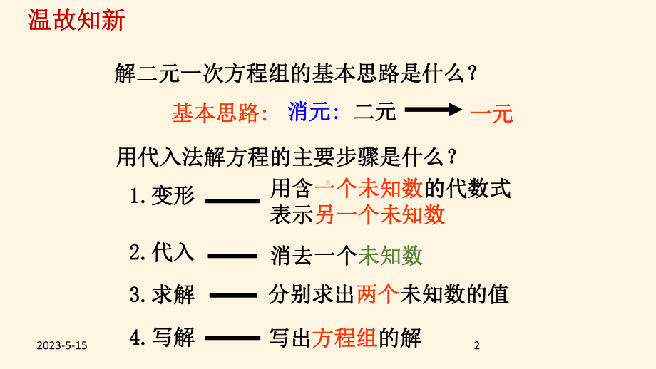 最新北师版八年级数学上册课件52求解二元一次方程组(第2课时).ppt_第2页