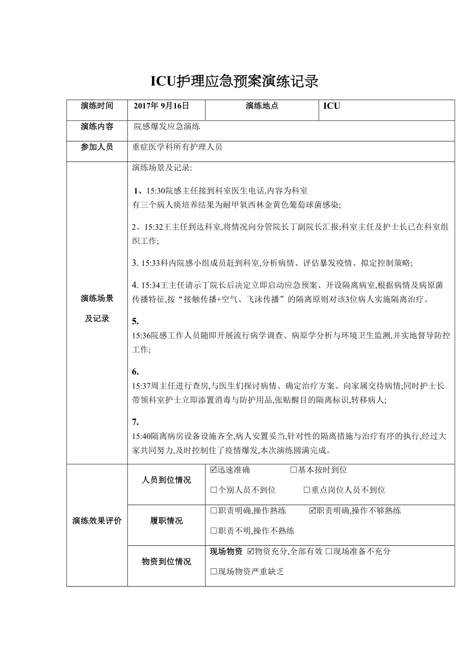 ICU护理应急预案演练记录2(DOC 9页).doc_第3页