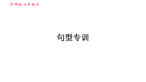 外研版七年级英语上册期末专项复习课件：句型专训.pptx