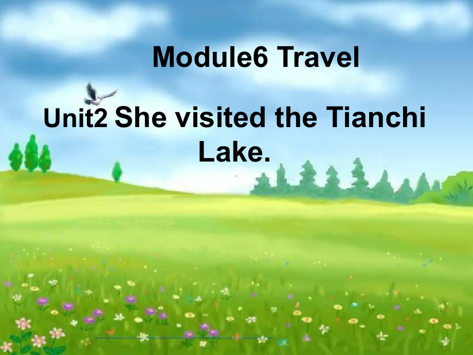 外研版三起点五年级英语下册Module6Unit2、She、visited、the、Tianchi、Lake课件6.ppt_第1页