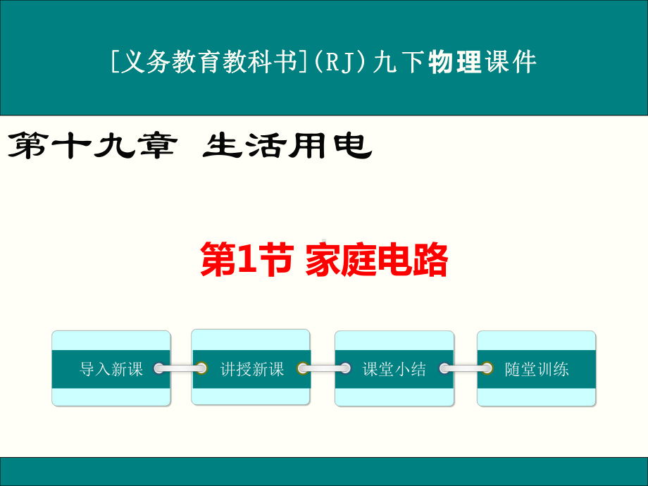 最新人教版九年级物理第十九章《生活用电》优秀课件(共3课时)40-10.ppt_第1页