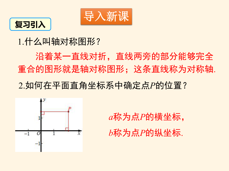 最新北师大版八年级数学上册课件：-33-轴对称与坐标变化.pptx_第3页