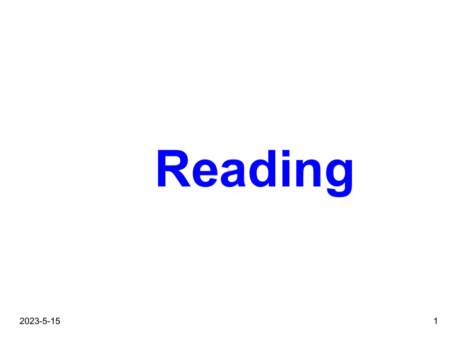 最新人教版高中英语必修四课件：-Unit-14《Unit-1-Reading-》.ppt_第1页