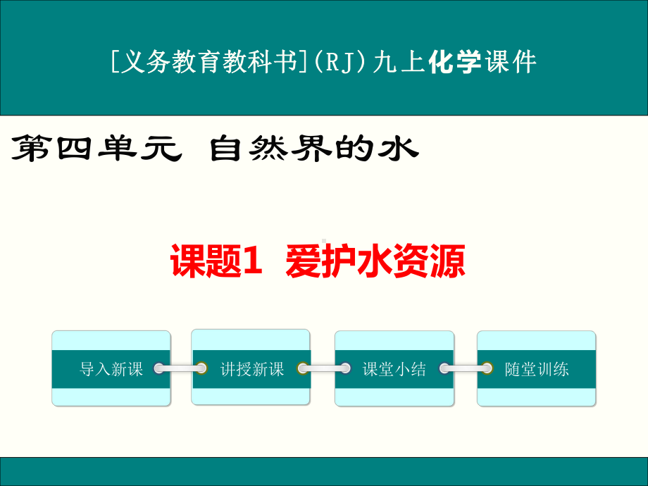 最新人教版九年级上册化学第四单元《自然界的水》优秀课件(共6课时).ppt_第1页