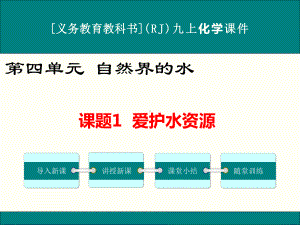 最新人教版九年级上册化学第四单元《自然界的水》优秀课件(共6课时).ppt