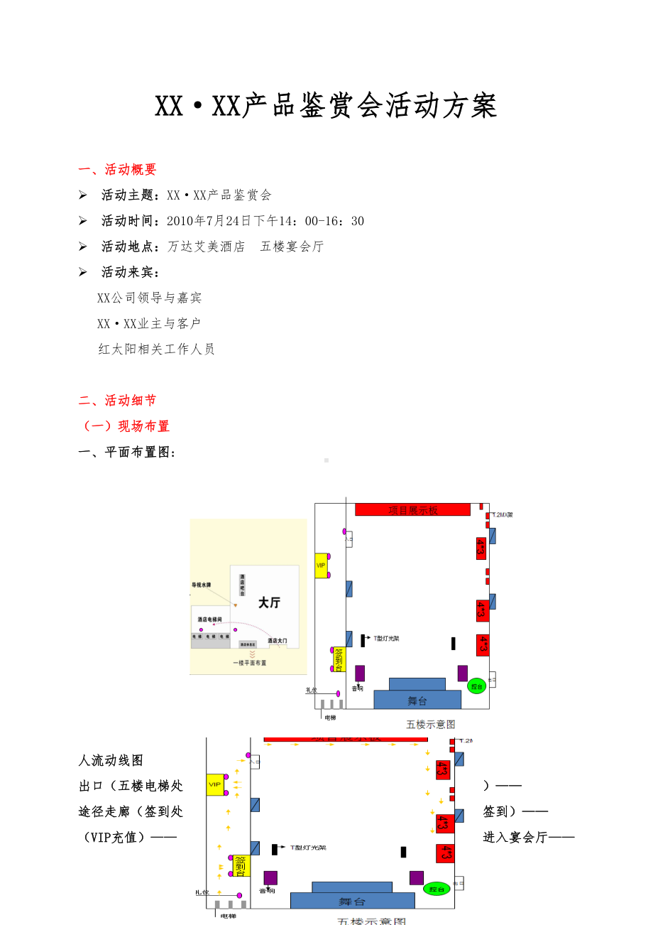 XX房地产项目产品鉴赏会活动方案(DOC 10页).doc_第1页