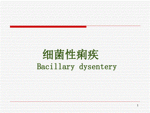 医学内科课件传染5节3细菌性痢疾.pptx