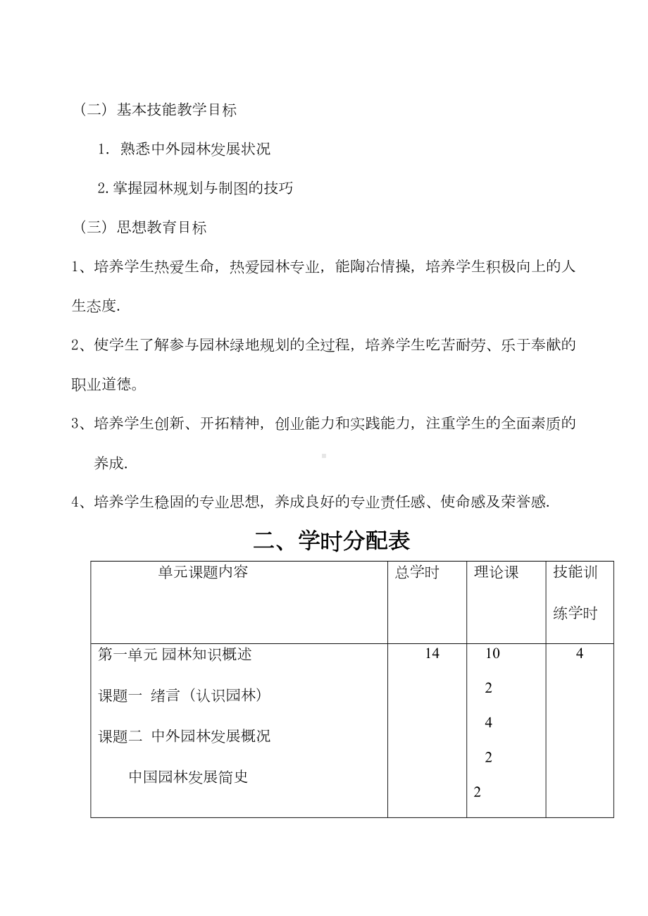 《园林规划设计》课程教学大纲(DOC 10页).doc_第2页