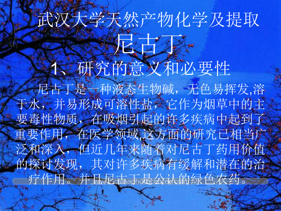 天然产物的提取尼古丁课件.ppt_第1页