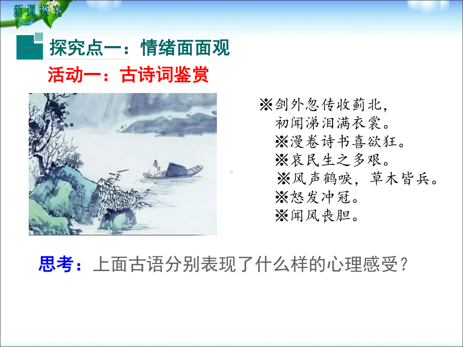 最新部编人教版七年级道德与法治下册第四课第一框青春的情绪-课件.ppt_第3页