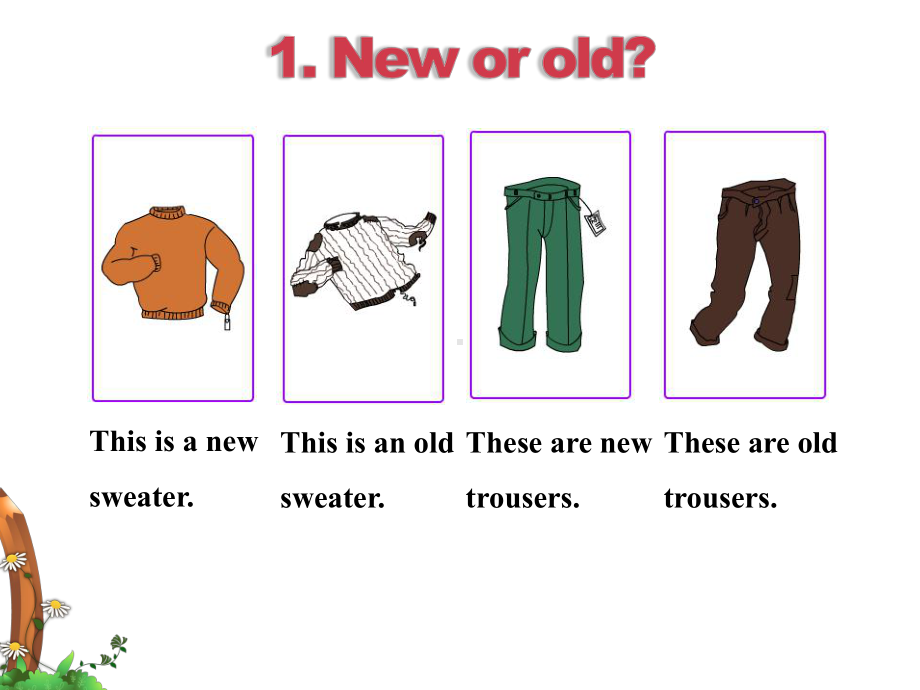 四年级上册英语课件Lesson-2-New-and-Old｜冀教版(三起)-.ppt_第3页