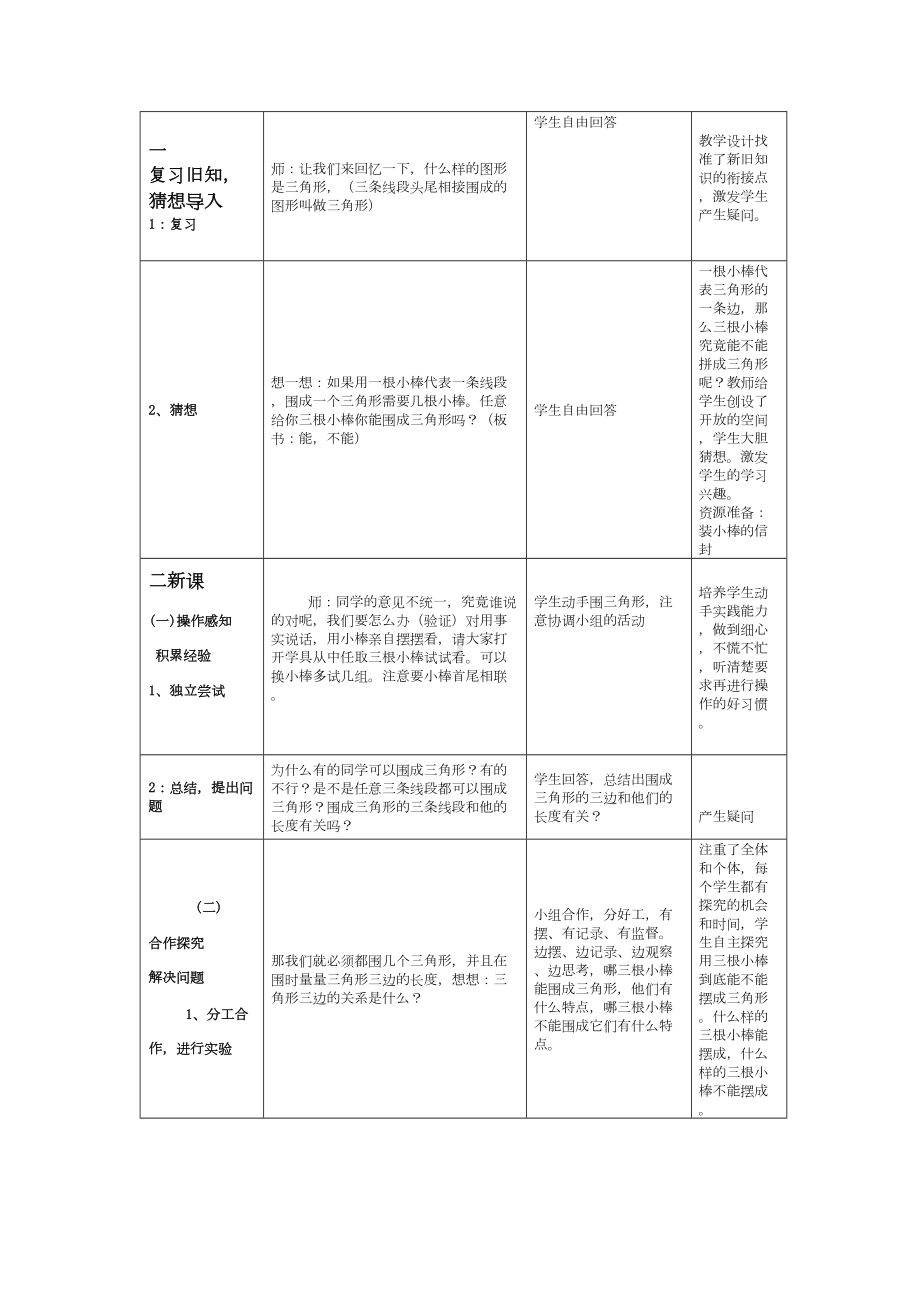 《三角形三边关系》教学设计方案(DOC 8页).doc_第2页