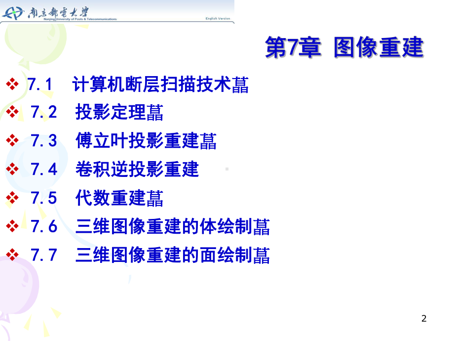 数字图像处理与图像通信-第7章-图像重建课件.ppt_第2页