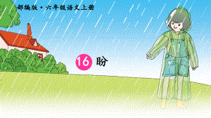 最新部编版小学语文六年级上册《16-盼》课件.ppt