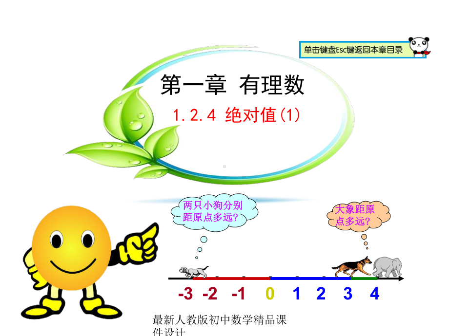 最新人教版七年级数学上册《124-绝对值》课件1-.ppt_第1页