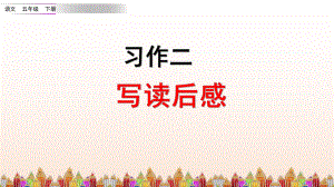 新部编版五年级语文下册第二单元习作《写读后感》教学课件.pptx