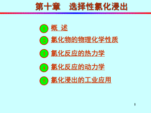 湿法冶金-第10章-选择性氯化冶金课件.ppt