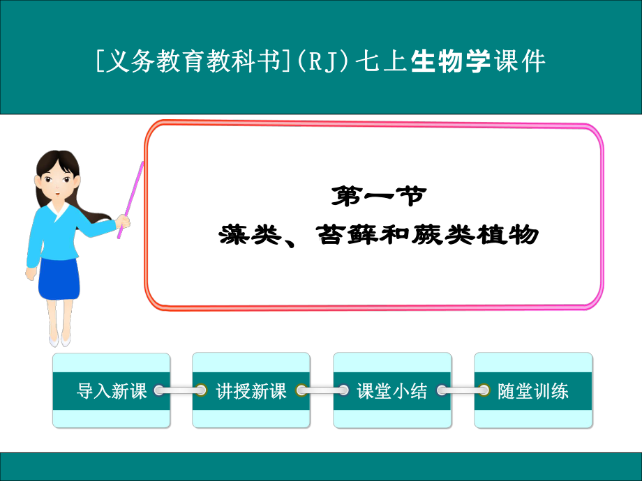 最新人教版七年级上册生物学《藻类、苔藓和蕨类植物》优秀课件.ppt_第1页