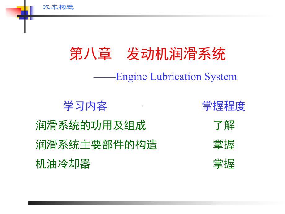 汽车发动机汽车润滑系统课件.ppt_第1页