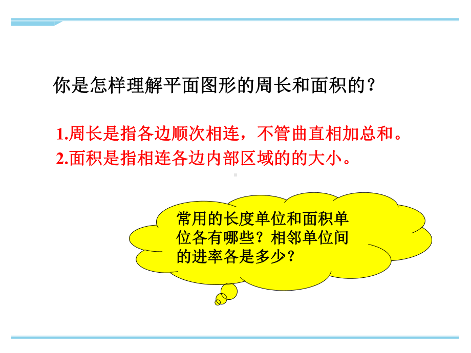 最新苏教版六年级下册数学总复习-平面图形的周长和面积课件.ppt_第3页