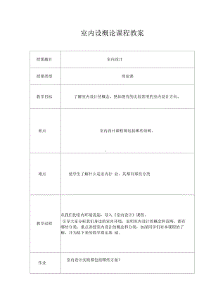 《室内设计概论》参考教案资料(DOC 34页).docx