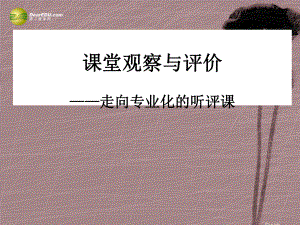 江苏省某中学中考语文-课堂观察与评价-席加宏复习指导课件.ppt