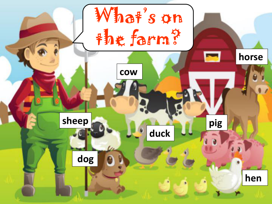 四年级上册英语课件-Unit-2-What-Do-They-Have-on-the-Farm-Part-A1陕旅版.ppt_第3页