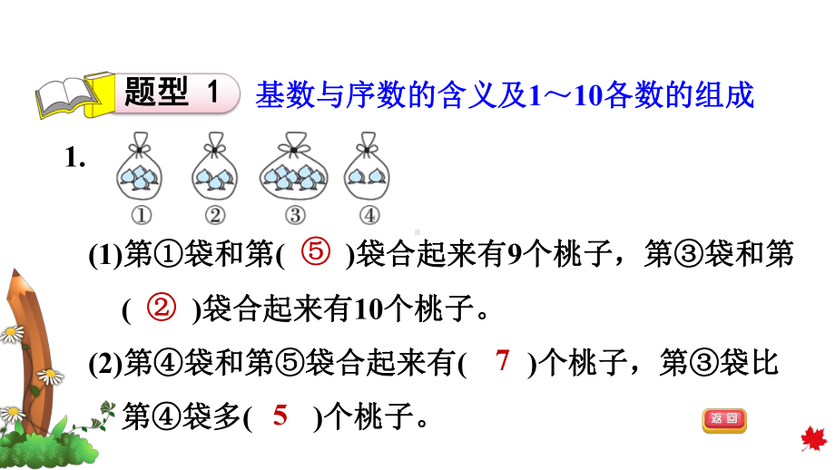 北师大版一年级数学上册-第三单元加与减(一)单元习题课件.pptx_第3页