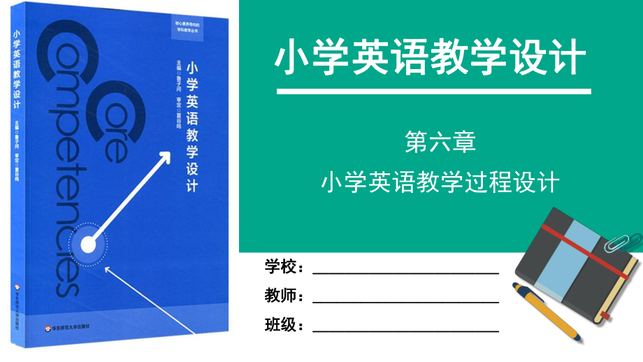 小学英语教学设计第六章课件.pptx_第1页