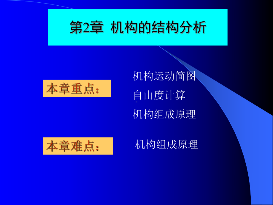 机构的结构分析课件.ppt_第1页