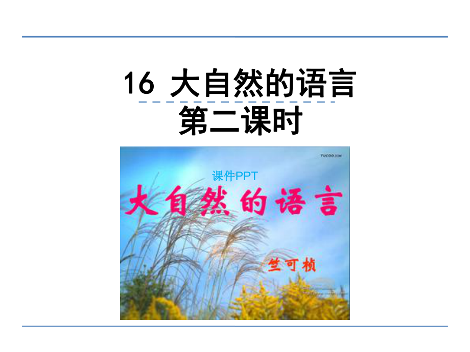 新人教版八年级语文上册16大自然的语言第二课时课件.pptx_第1页