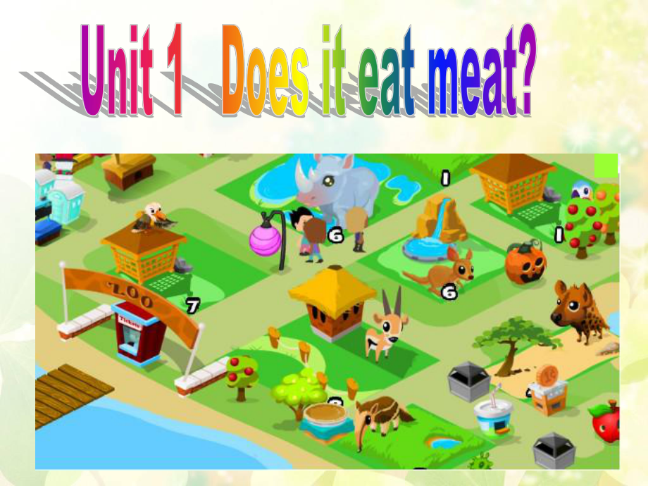 外研版英语教材七年级上册Module-6-A-trip-to-the-zoo《Unit-1-Does-it-eat-meat》课件.ppt_第3页