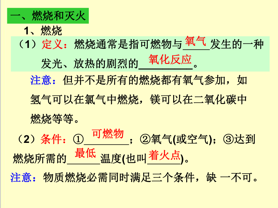 最新人教版九年级化学上册第七单元燃料及其利用复习课优质课公开课课件.ppt_第3页