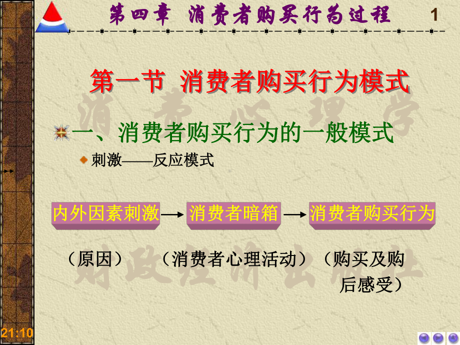 消费者购买行为过程消费心理学电子教案课件.pptx_第1页