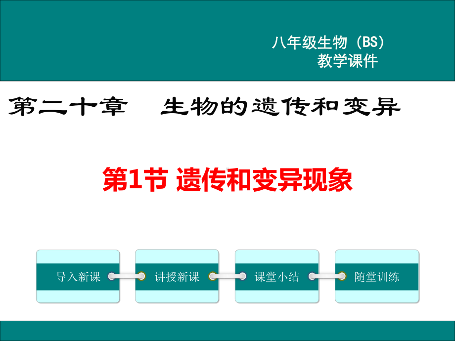 北师大版八年级生物上册第20章-生物的遗传和变异-课件.pptx_第1页