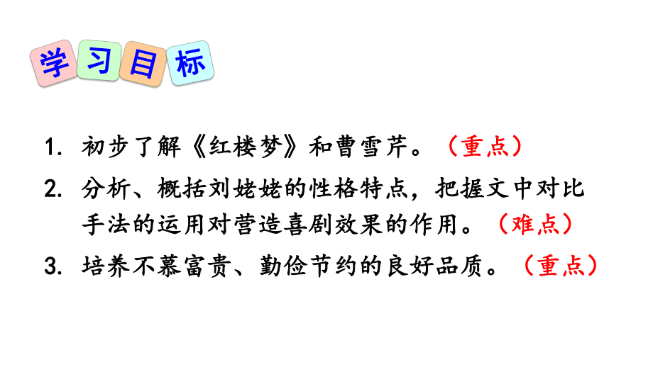 新部编版九年级语文上册第24课《刘姥姥进大观园》优质课件.pptx_第3页