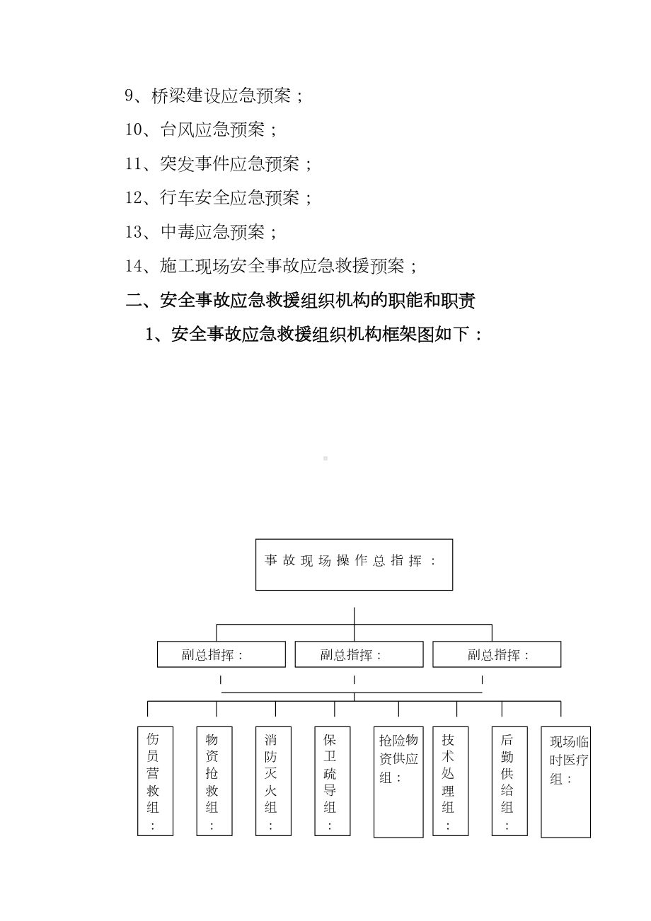 XX工程项目部施工现场安全事故应急救援预案(附：食物中毒事故应急预案)(DOC 21页).doc_第3页