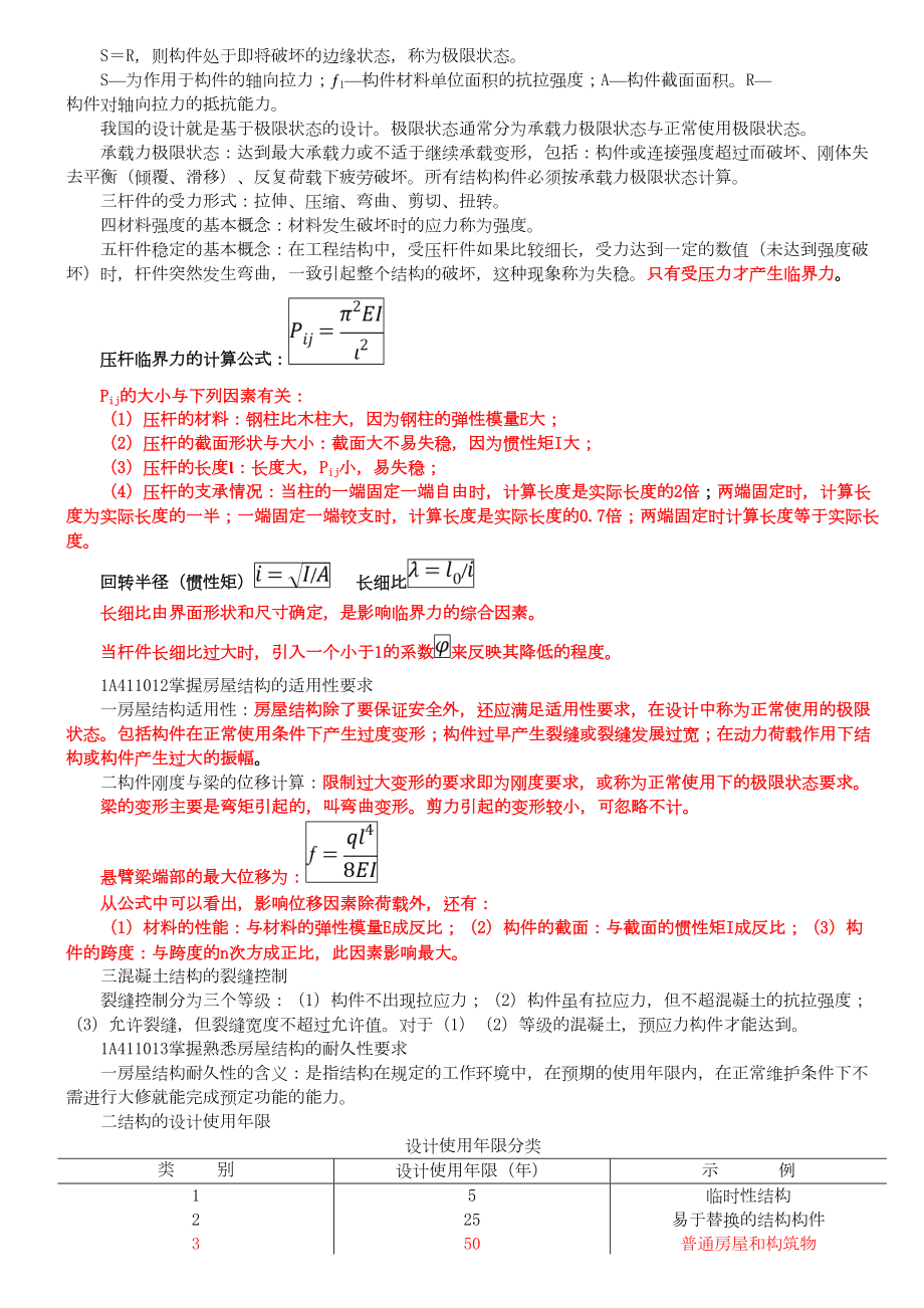 (建筑工程管理)X年一级建造师建筑实务重点总结(DOC 61页).doc_第2页