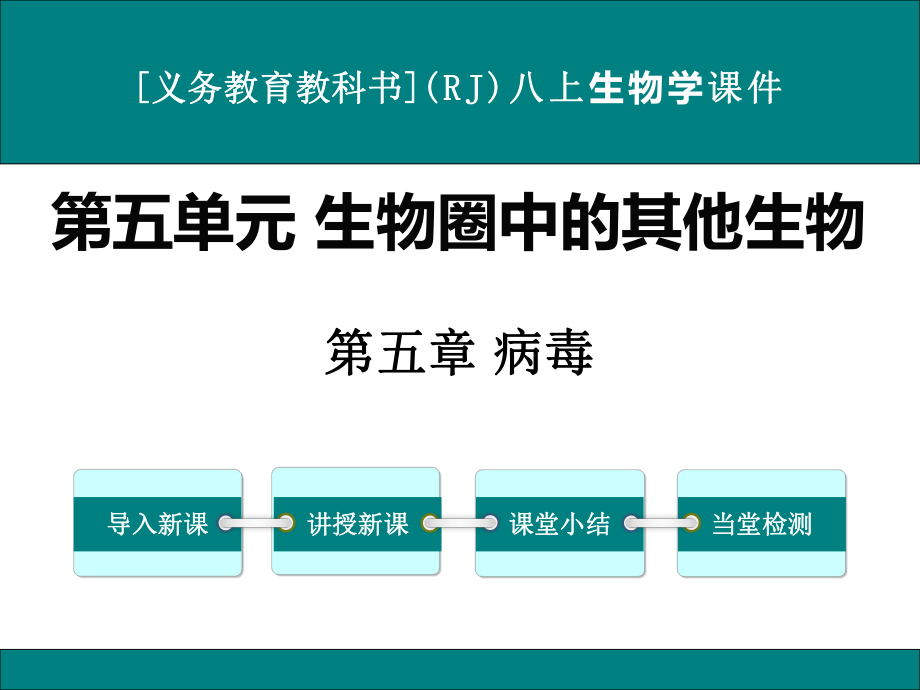 最新人教版八年级上册生物学《病毒》优秀课件.ppt_第1页