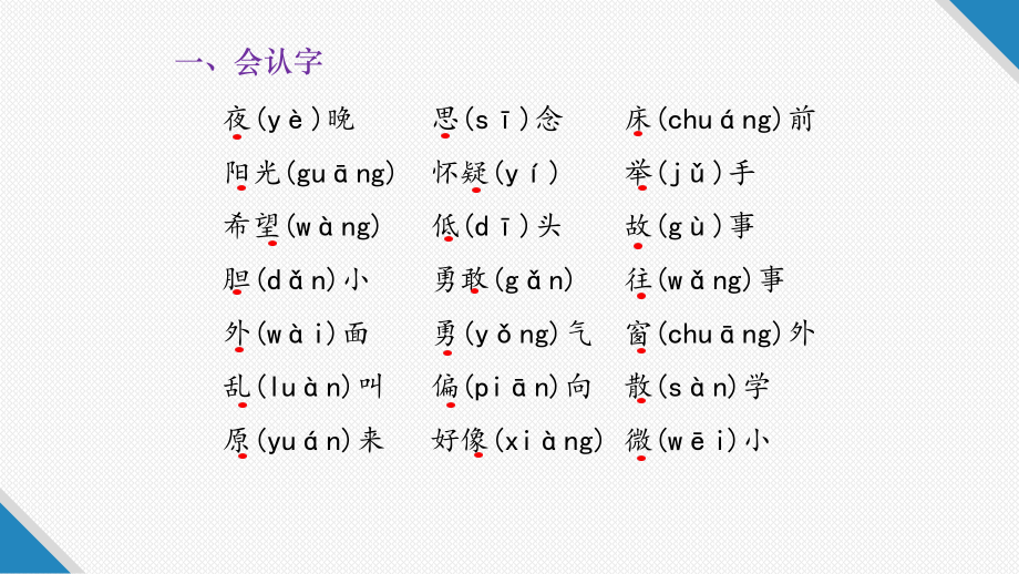 最新人教部编版一年级语文下册第四单元知识点归纳课件.pptx_第2页