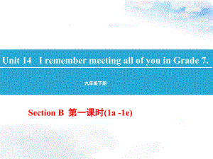 最新人教版九年级英语下册Unit14-Section-B(1a-1e)公开课课件.ppt