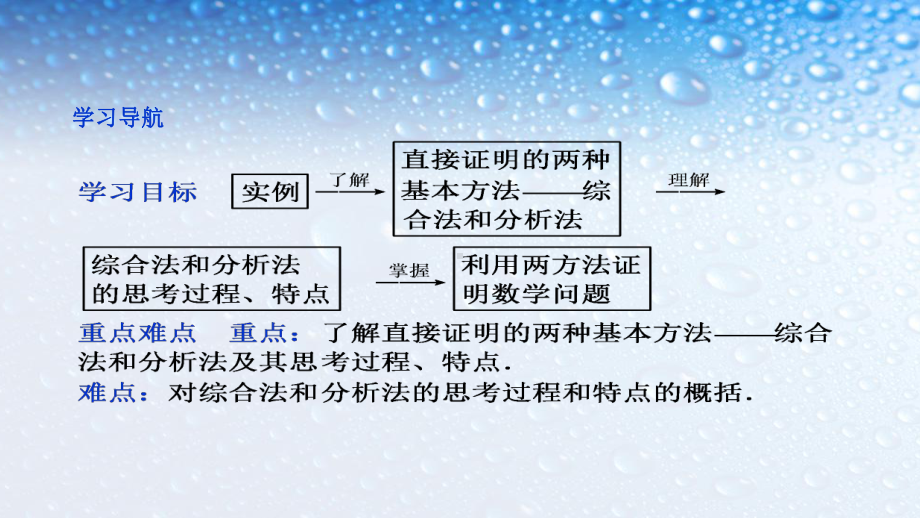 最新人教版高中数学选修221-综合法和分析法课件.ppt_第2页