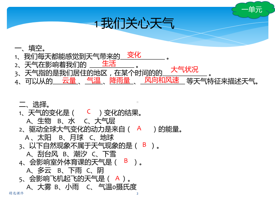 教科版小学-四年级上册科学复习题集-精选课件.ppt_第2页