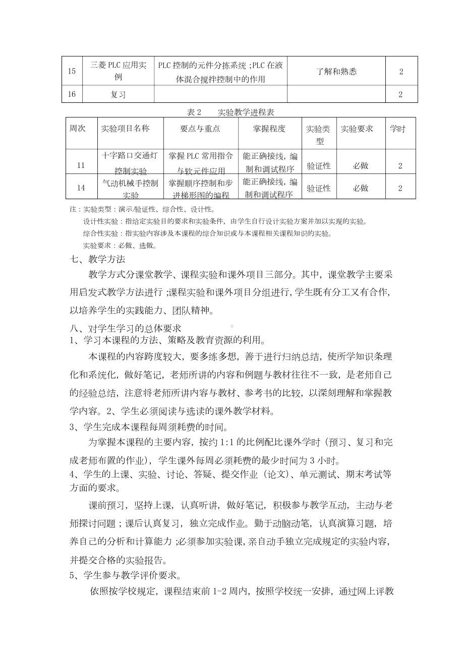 《PLC技术》课程教学大纲.docx_第3页