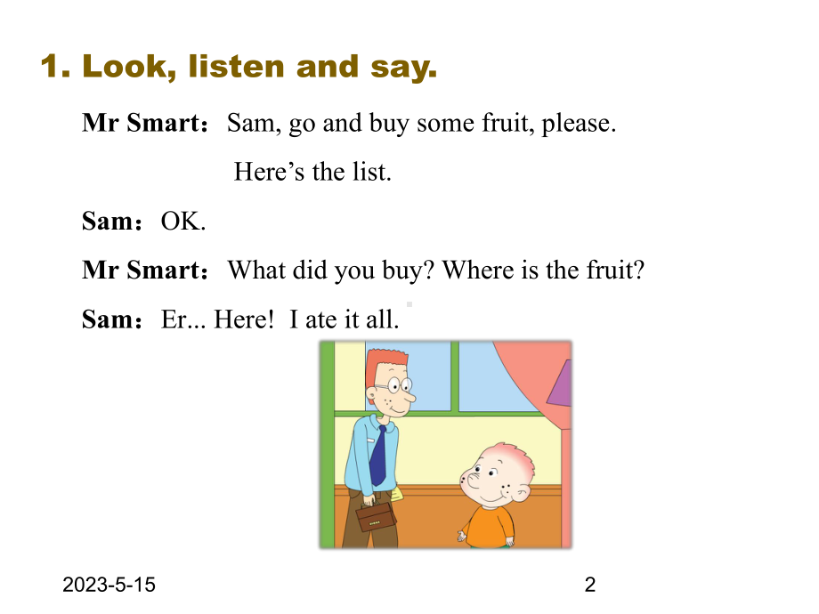 最新外研版五年级上册英语Module-2-01-Unit-1课件.ppt_第2页