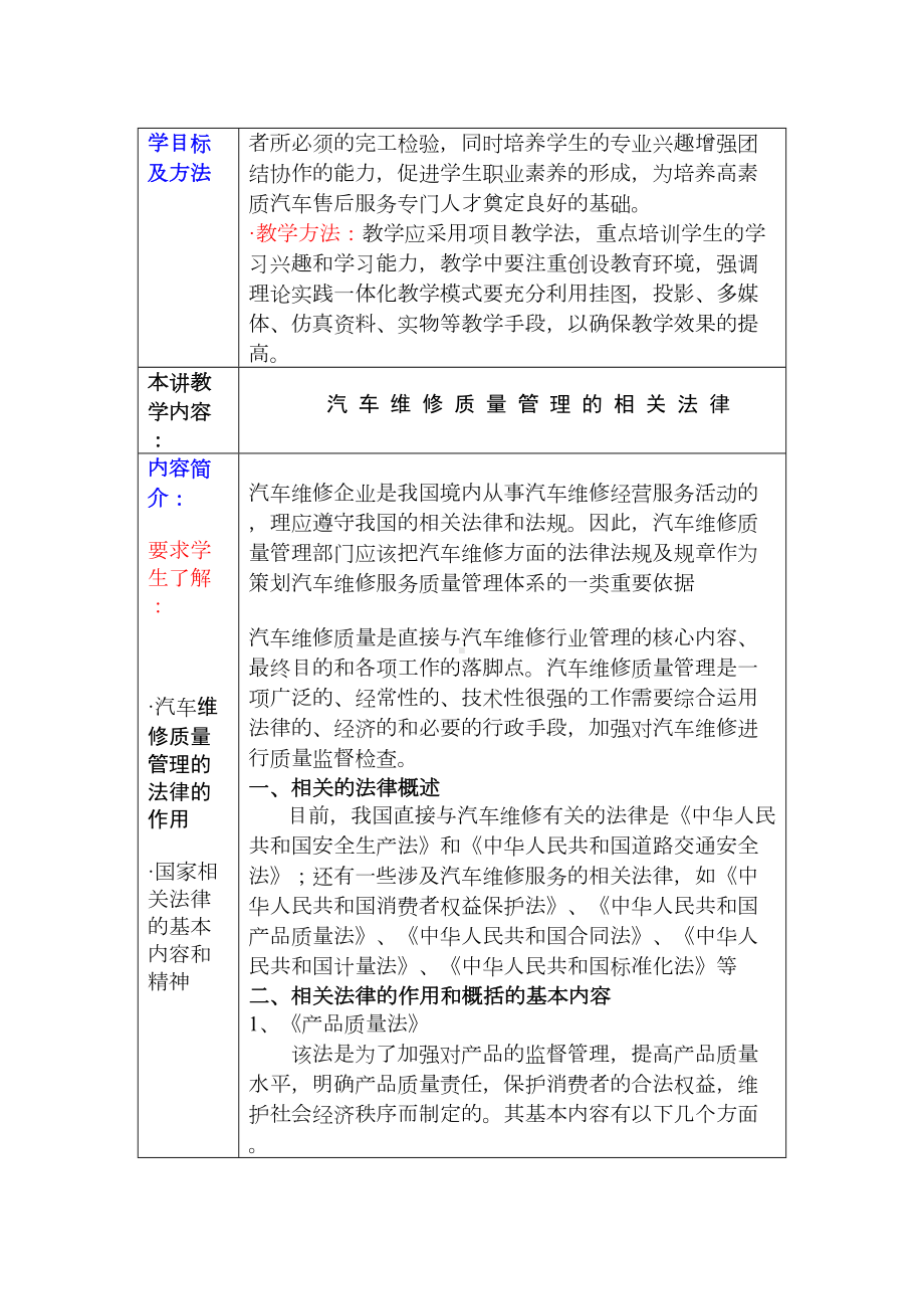 [工程科技]汽车维修质量检验专业教案(DOC 100页).doc_第3页