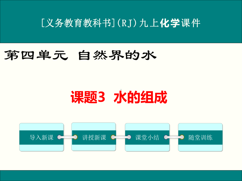 最新人教版九年级上册化学《水的组成》优秀课件.ppt_第1页