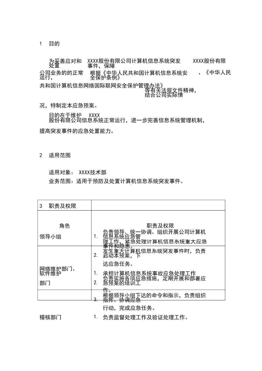 IT信息系统应急预案(DOC 8页).docx_第2页