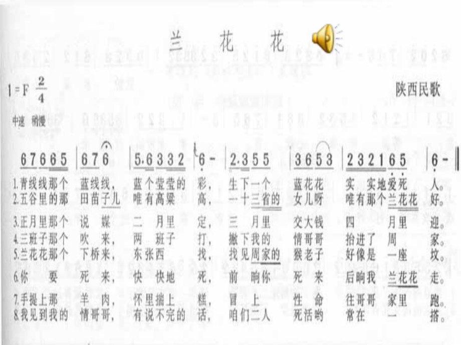 湘艺版音乐七年级下册第四单元《蓝花花》课件(同名52).ppt_第2页